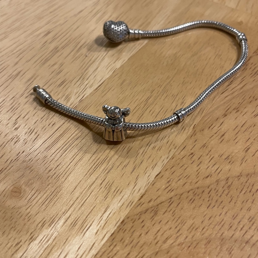 Pandora Sterling Silver Angel Of Hope Retired Bead Charm 790337